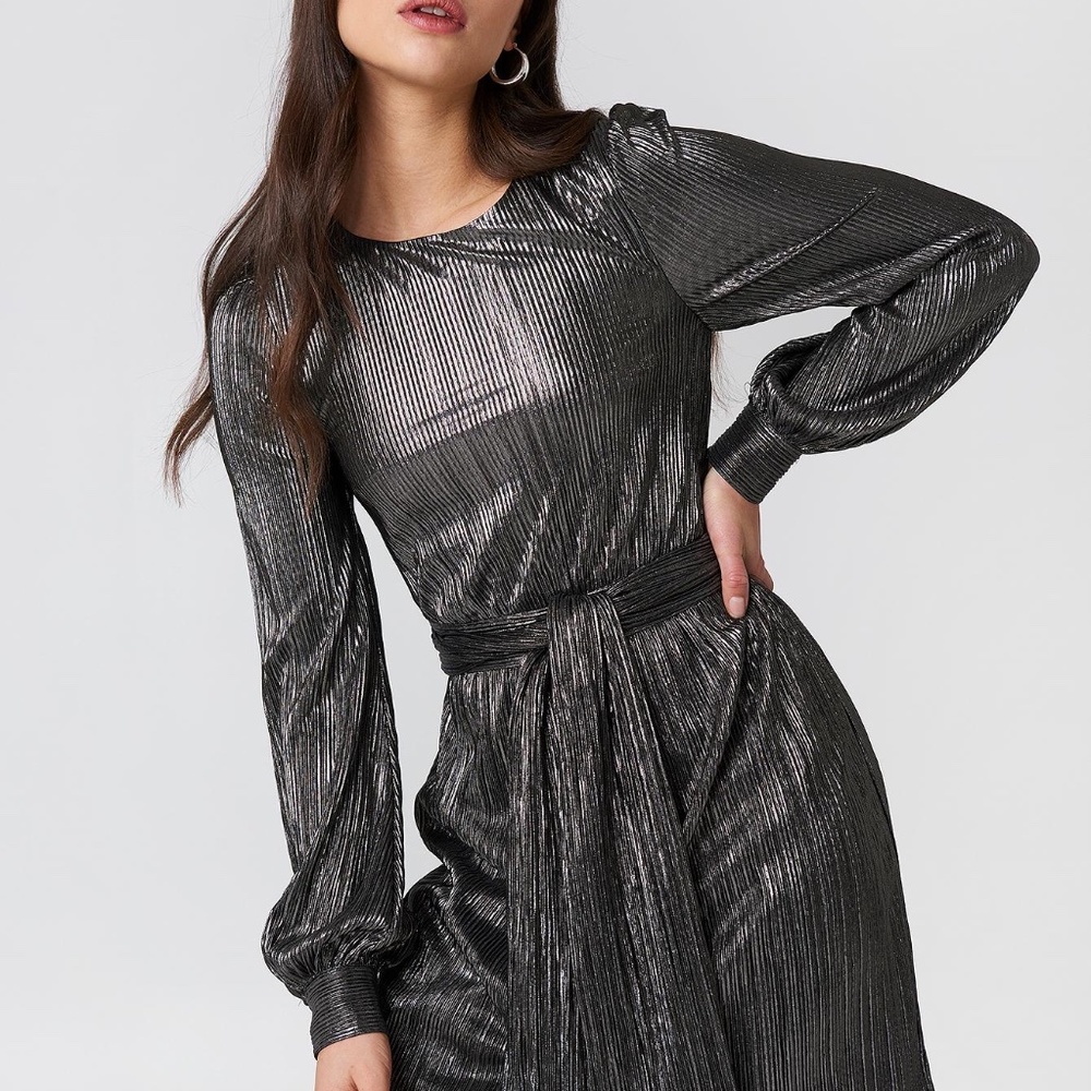 For Love and Lemons Marion Gunmetal Dress XS